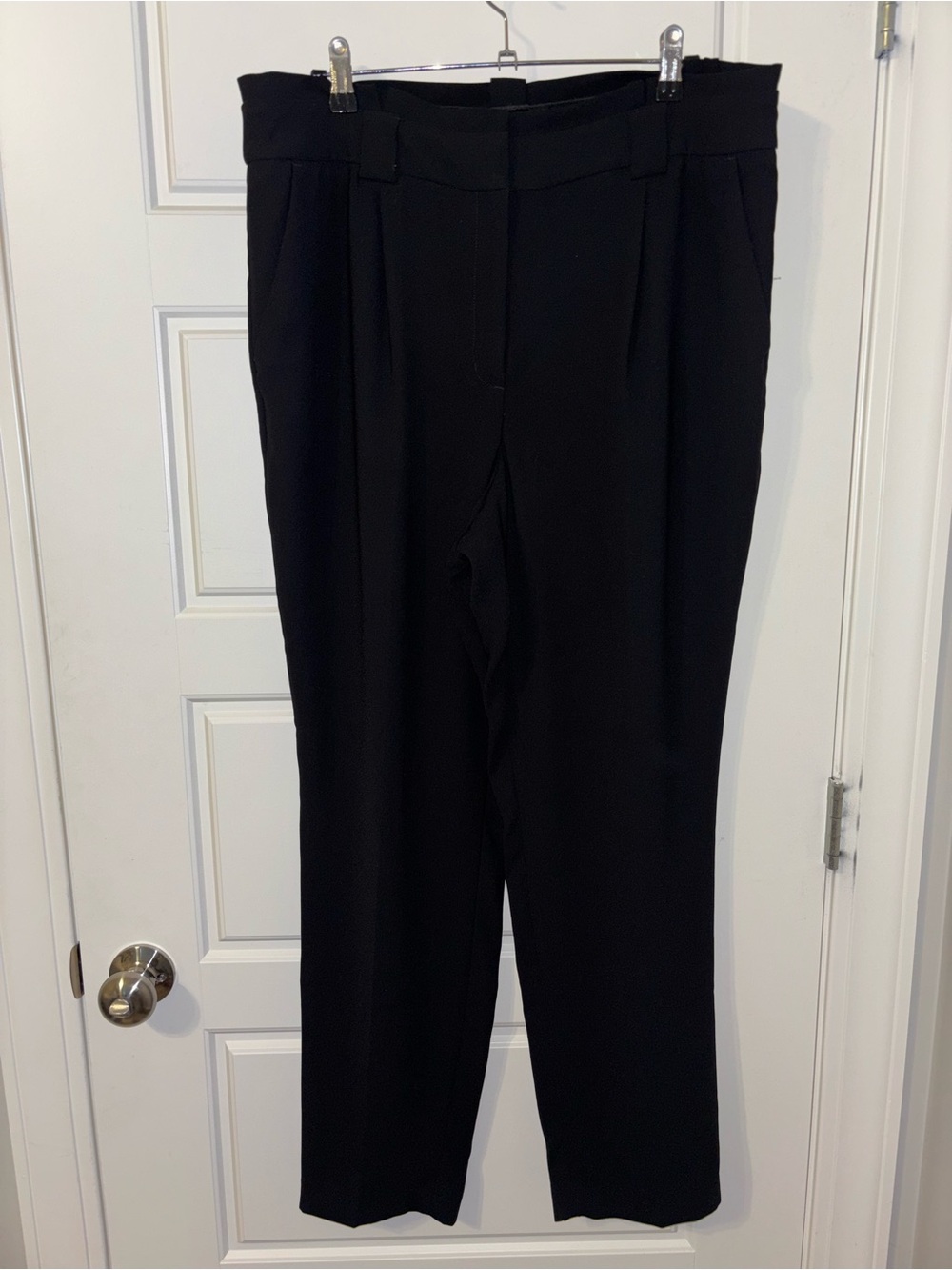 Express Women's High-Rise Ankle Tailored Trousers in Black
